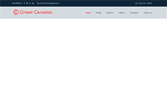Desktop Screenshot of orientindustrialceramics.com