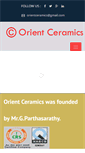 Mobile Screenshot of orientindustrialceramics.com